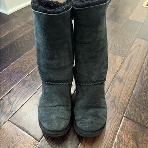 UGG Black Bailey Bow Boots